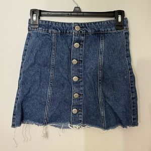 high waisted jean skirt!
